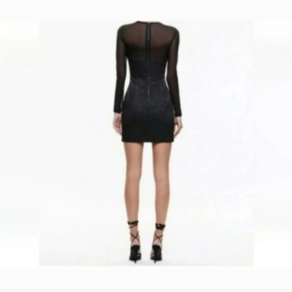 Alice + Olivia Women's Takako Crewneck Mini Dress Size 0 NWT - Picture 7 of 13